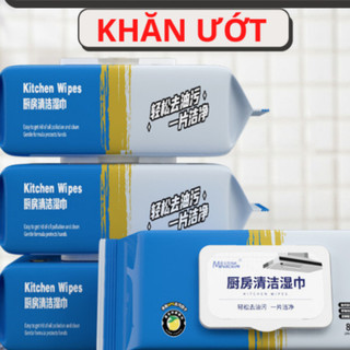 Khăn Giấy Ướt Đa Năng Siêu Sạch Lau Bếp, Khăn Giấy Ướt Gói, Không Độc Hại, Không Kích Ứng Da, Vân Thỏ Beauty