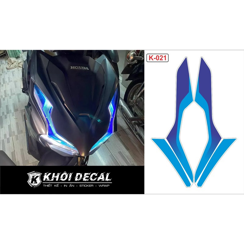 Decal dán đèn demi air blade 2020-2023