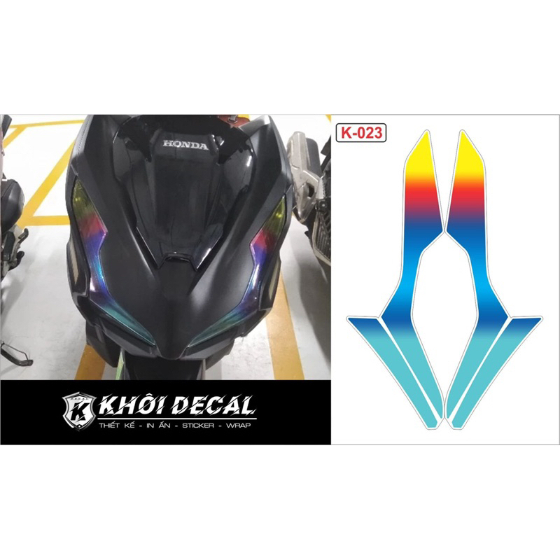 Decal dán đèn demi air blade 2020-2023