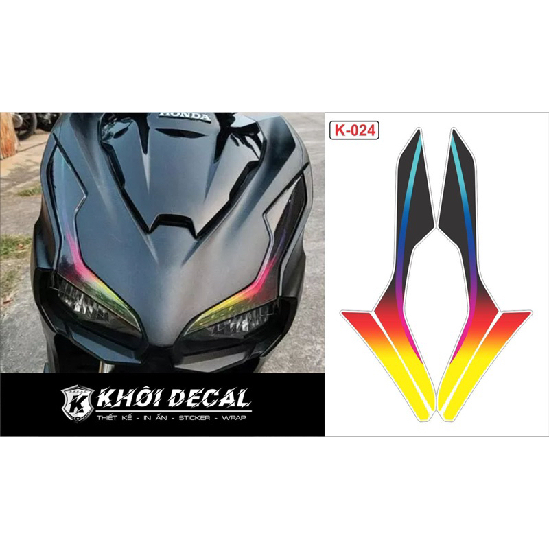 Decal dán đèn demi air blade 2020-2023