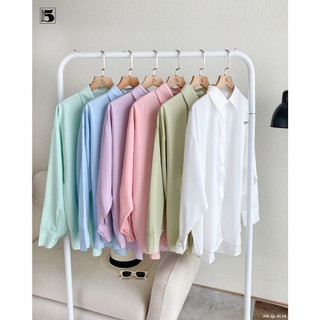 Áo Sơ Mi Nữ Dài Tay Basic Trơn Nhiều Màu Dáng Suông Dễ Mặc TwentyFive Fashion – AL14