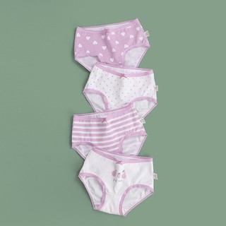 [TGCC02 hàng mới] set 4 quần chíp bé gái cotton kháng khuẩn loại 1, quần lót trẻ em cao cấp size 10-44kg Maruka Fashion