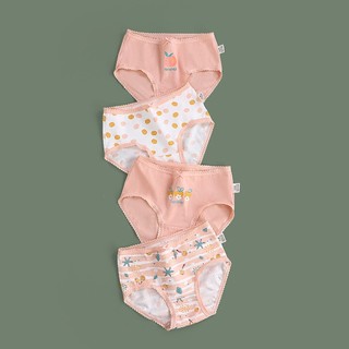 [TGCC02 hàng mới] set 4 quần chíp bé gái cotton kháng khuẩn loại 1, quần lót trẻ em cao cấp size 10-44kg Maruka Fashion