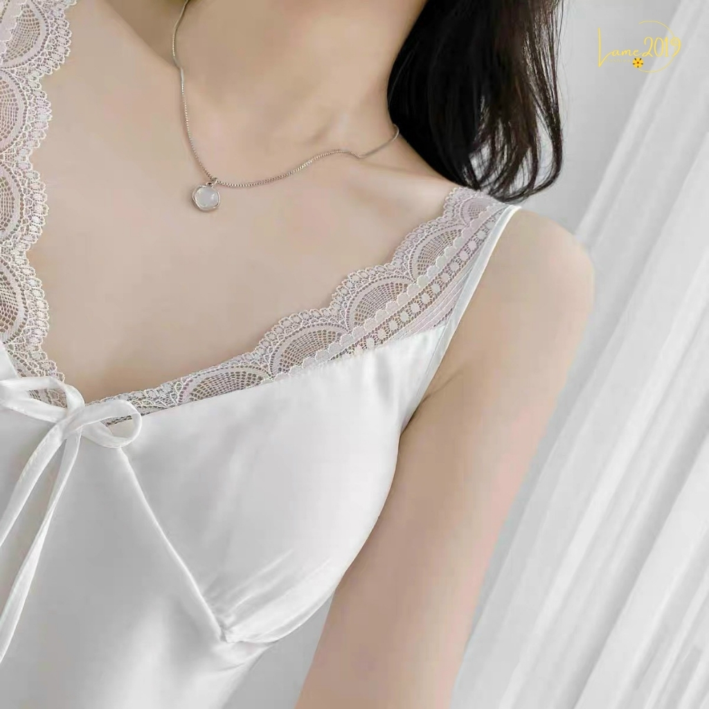 Bộ Đồ Ngủ Nữ Hai Dây YAME19, Đồ Ngủ Nữ Mặc Nhà Mùa Hè Sexy Quyến