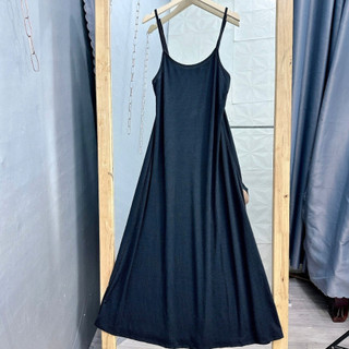 Đầm suông bigsize nữ hai dây dáng đầm midi form dài quyến rũ chất thun gân cho bạn từ 60-95kg G201