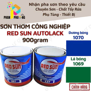 _XANH DƯƠNG /XANH LÁ BÓNG KIM LOẠI_ SƠN THƠM CÔNG NGHIỆM RED SUN AUTOLACK _ 900GR (CÓ XUẤT HĐ GTGT)