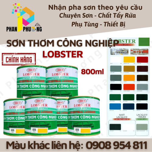 [CHÍNH HÃNG] SƠN THƠM CÔNG NGHIỆP LOBSTER 800ML_ NHIỀU MÀU (có xuÂT HĐ GTGT)
