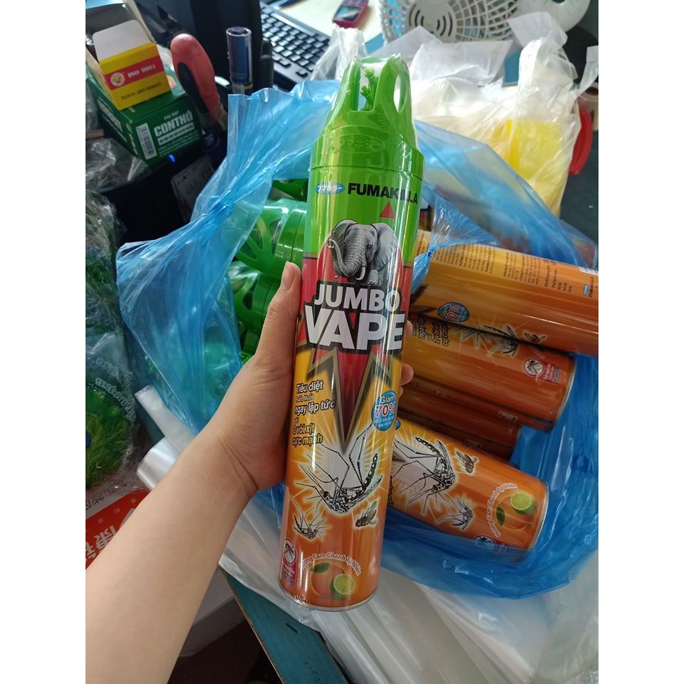 Bình Xịt CônTrùng, Xịt Muỗi Jumbo Vape 600ml