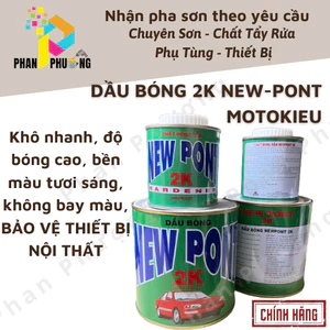DẦU BÓNG 2K NEW PONT HỆ ACRYLIC MOTOKIEU 2 Thành PHẨN 1150gr [CHÍNH HÃNG]