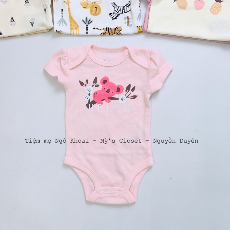 [MD37] 0/3-3/6M Body suit/ áo liền thân ngắn tay PeKKLe xuất xịn