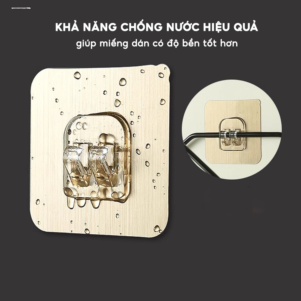 COMBO 2 Miếng Dán Tường Cho Kệ Nhà Tắm JYoohome Kệ Inox Nhà Bếp Chất Liệu PVC Dán Tường Siêu Chắc
