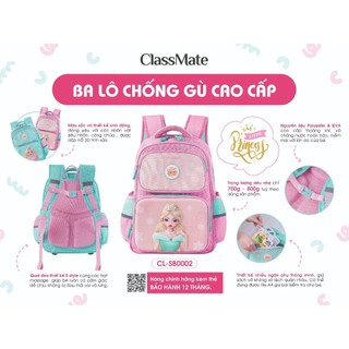 [NEW] Balo Đi Học Chống Gù Lưng Cho Bé Cao Cấp Hình Công Chúa, Chất Liệu Nhẹ, Thoáng Khí Chống Nước SB0002