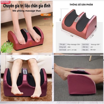 Máy Massage Bấm Huyệt Bàn Chân 2 Khe. Máy massage chân, máy mát xa chân 16 bi trị liệu bấm huyệt