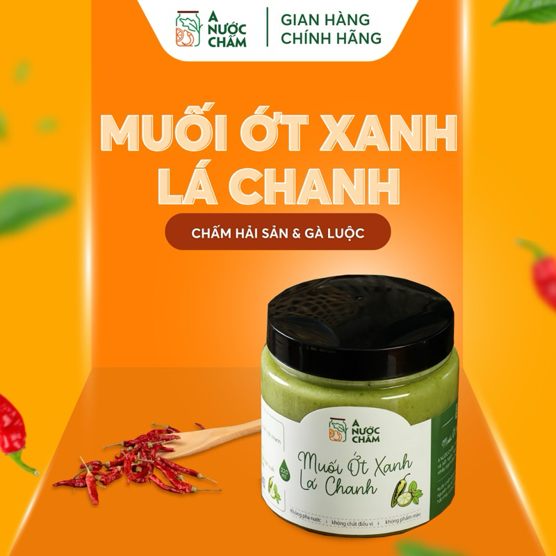 Nước chấm hải sản muối ớt xanh...vị lá chanh non thơm nồng cay trọn vị