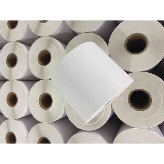 [THÙNG 100 CUỘN] Decal giấy in tem nhãn dán in mã vạch 50x35 cuộn tem trà sữa 5x3.5 cm tem phụ 50*35 [100 CUỘN]