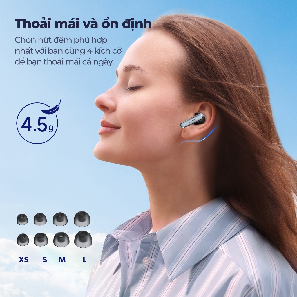 Tai Nghe Bluetooth Earfun Air 2 Âm Thanh Hi-Res LDAC Chống Nước IPX7 Pin 40H | BigBuy360 - bigbuy360.vn