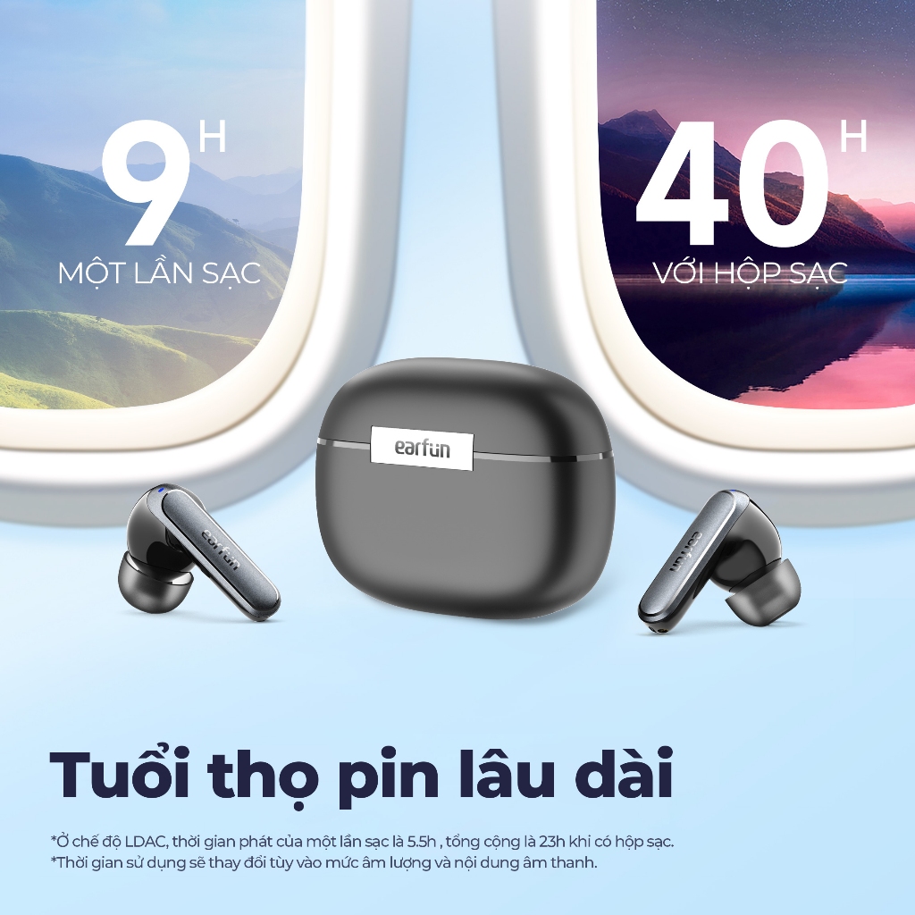 Tai Nghe Bluetooth Earfun Air 2 Âm Thanh Hi-Res LDAC Chống Nước IPX7 Pin 40H | BigBuy360 - bigbuy360.vn
