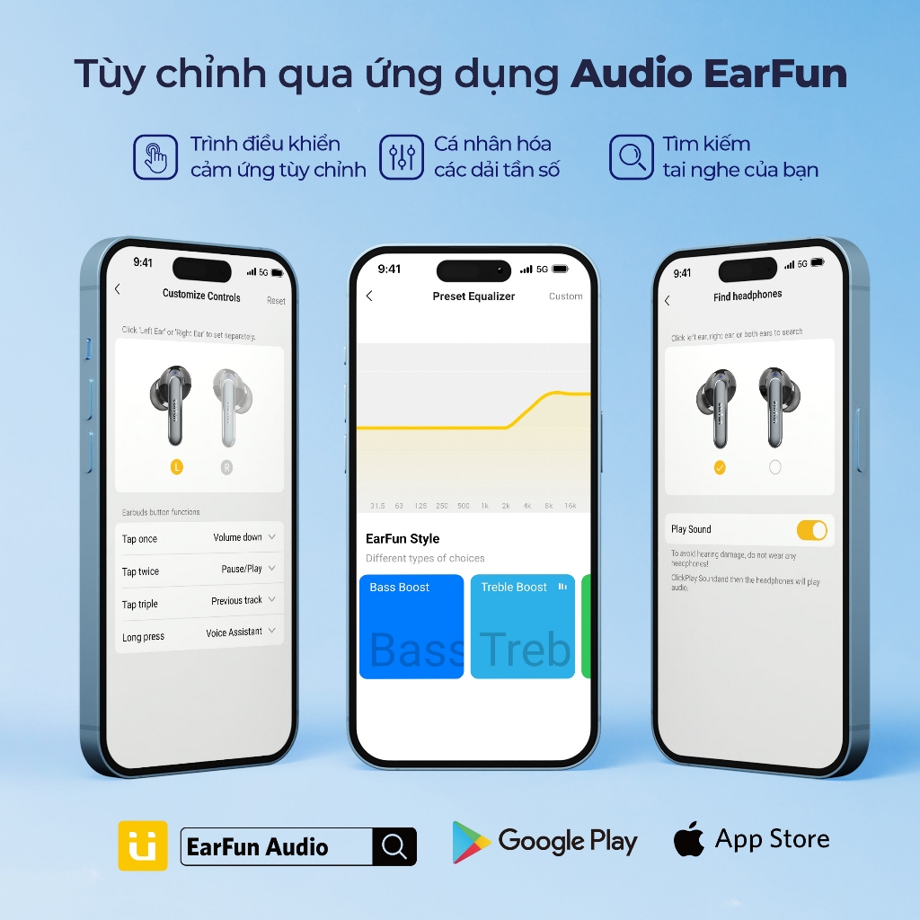 Tai Nghe Bluetooth Earfun Air 2 Âm Thanh Hi-Res LDAC Chống Nước IPX7 Pin 40H | BigBuy360 - bigbuy360.vn