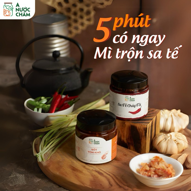 Sa tế cháy tỏi đa năng-dùng trộn mì, pha chao, trộn bánh tráng, nêm nếm món ăn đa dụng
