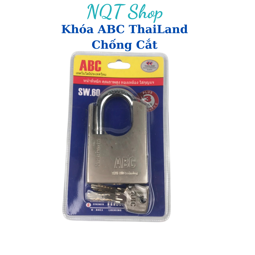 Ổ Khóa Chống Cắt ABC Thái Lan Khóa Bấm Chống Trộm | Shopee Việt Nam