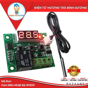 Mạch cảm biến nhiệt độ W1209 12V, chế máy ấp trứng, máy ủ sữa chua, điều khiển máy phun sương