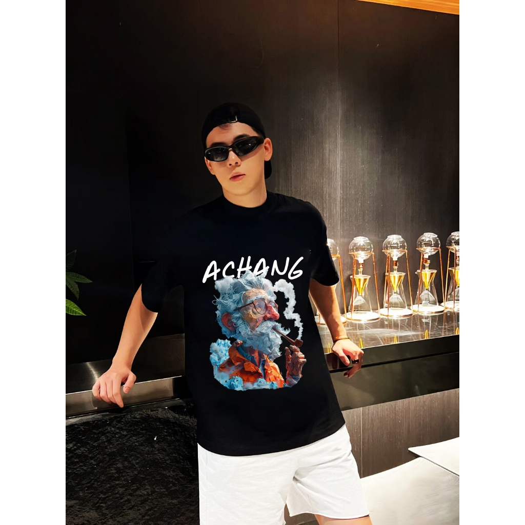 Áo Thun Unisex Old Man 100% Cotton  Achang Local Brand Chính Hãng