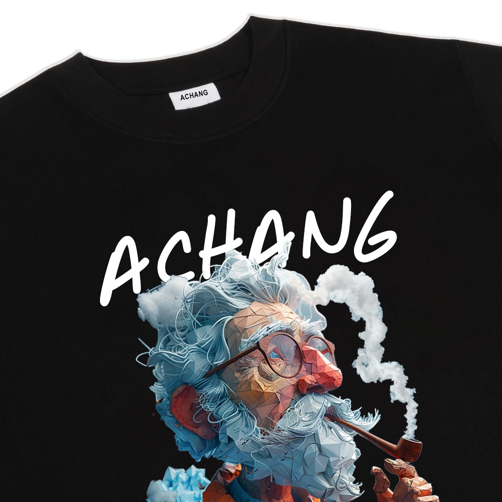 Áo Thun Unisex Old Man 100% Cotton  Achang Local Brand Chính Hãng