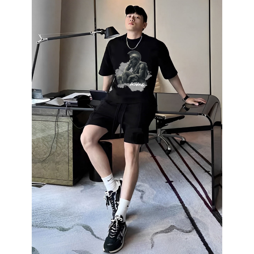 Áo Thun Unisex Ancient Greece 100% Cotton  Achang Local Brand Chính Hãng