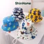Mũ nón rộng vành bucket họa tiết có dây cho bé trai bé gái 0-5 tuổi ShinHome
