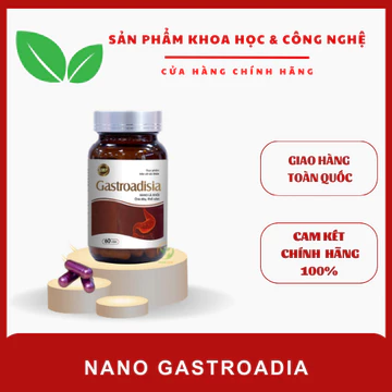 [ CHĨNH HÃNG - Hộp 30v] Viên uống Nano Gastroadisia hỗ trợ bảo vệ niêm mạc dạ dày - SP Viện Hàn Lâm KH&CN VN