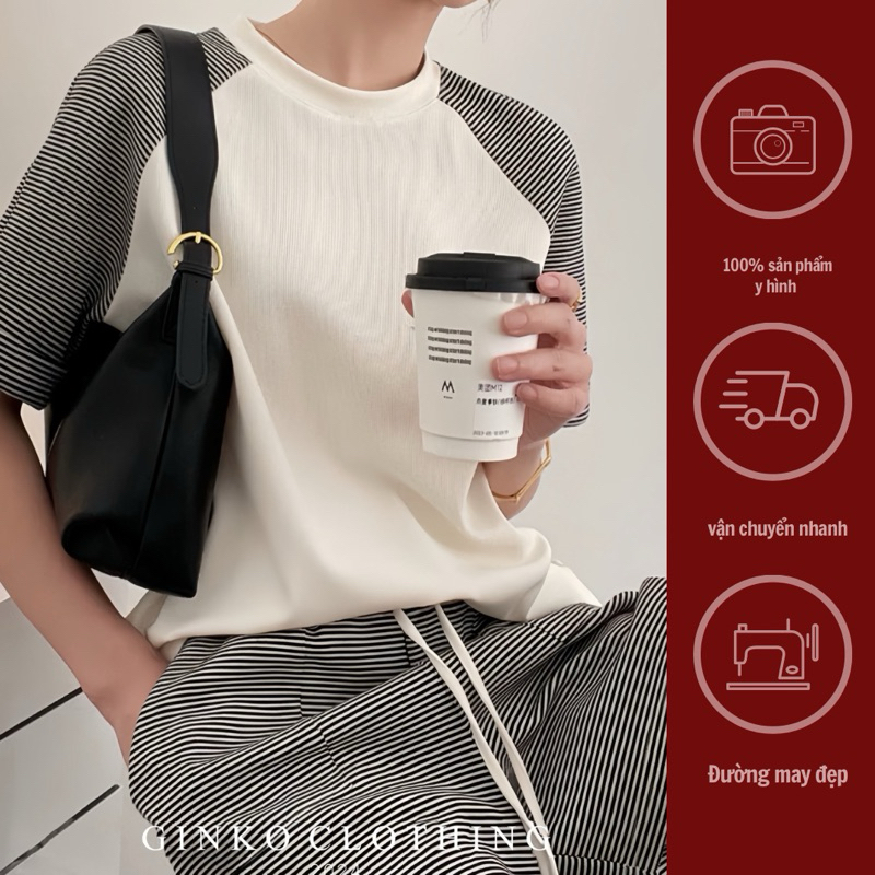 GINKO CLOTHING_Set Cotton Mùa Hè Form Rộng Cực Xinh-phong cách Hàn Quốc trẻ trung, năng động_SET2402