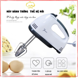 [Sale 50%]  Máy Đánh Trứng Cầm Tay 7 Tốc Độ - Máy Đánh Trứng Mini Đa Năng - Động Cơ Lõi Đồng Mạnh Mẽ