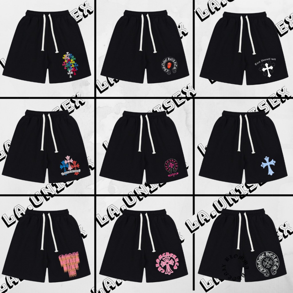 FREE SHIP] Quần Short Nỉ Nam Nữ C.Hearts, Nhiều Mẫu Chất Nỉ
