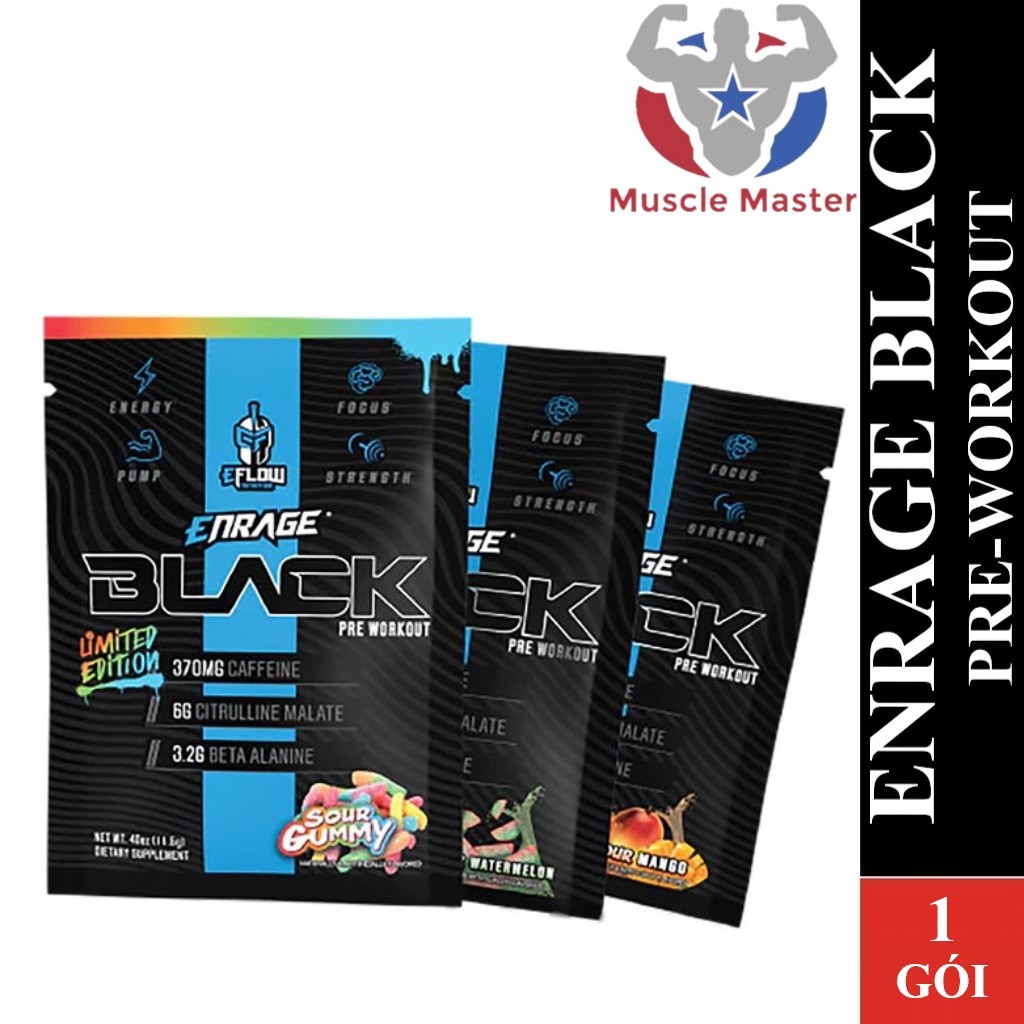 Gói Pre Workout EFLOW ENRAGE BLACK 1 Gói Shopee Việt Nam