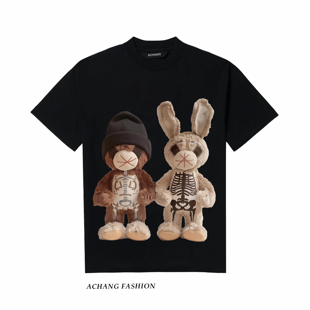 Áo Thun Unisex Rabbit Double 100% Cotton  Achang Local Brand Chính Hãng