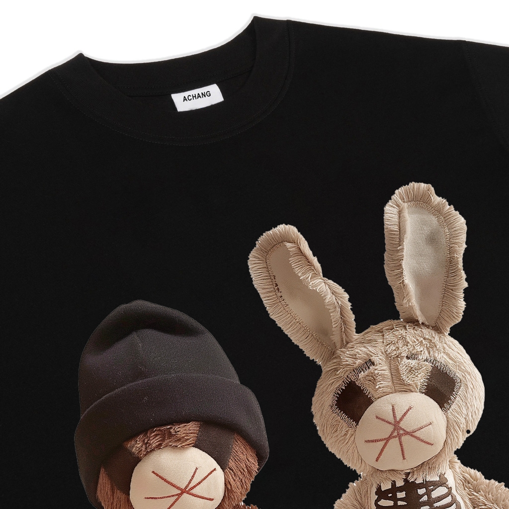 Áo Thun Unisex Rabbit Double 100% Cotton  Achang Local Brand Chính Hãng