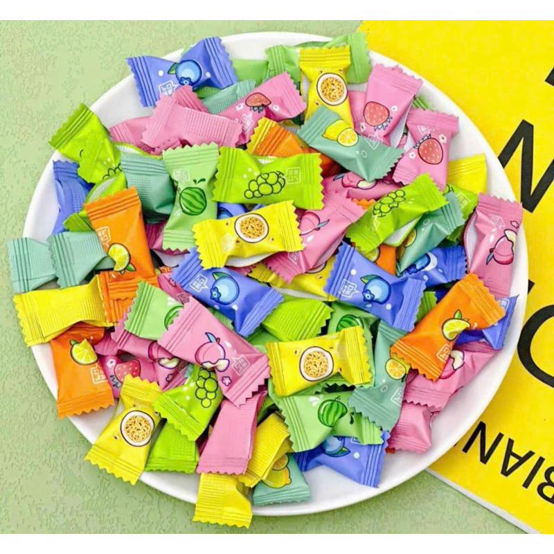 [hàng chuẩn/Combo 400viên -500g] Kẹo ngậm vitamin C 12 vị the mát