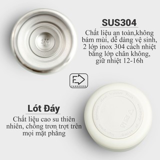 Bình giữ nhiệt khắc tên Fan House 420ml bình nước giữ nhiệt 12h inox 304 có màn hình nhiệt độ