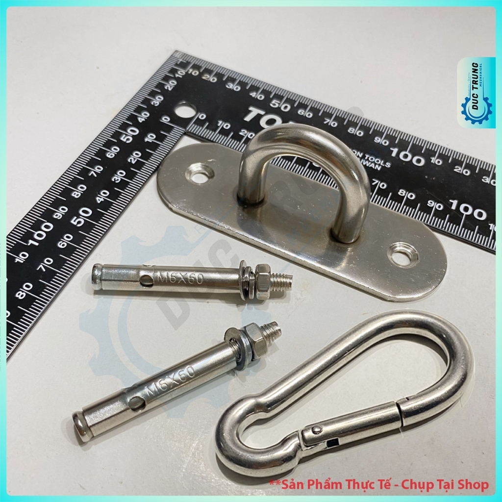 [COMBO] Móc U + 2 Tắc Kê +Khoá D Treo Xích Đu, Võng, Nội Thất Trần Nhà ...