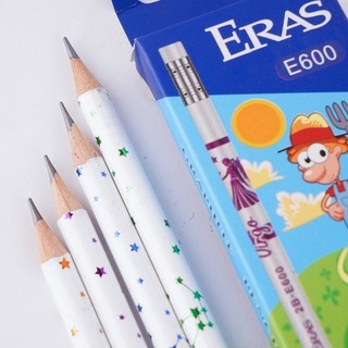1 Bút Chì gỗ B2 có tẩy Eras trắng xanh