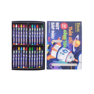 Hộp Bút Sáp 16 Màu Eras, Chất Liệu An Toàn, Thiết Kế Đẹp Mắt- 16 Màu/hộp