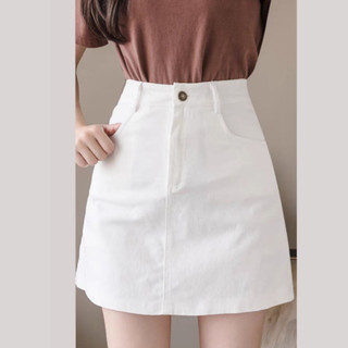 Chân váy bigszie chất kaki dáng chữ A dày dặn có quần bảo hộ lưng cao sành điệu lên chuẩn form tôn dáng CV11