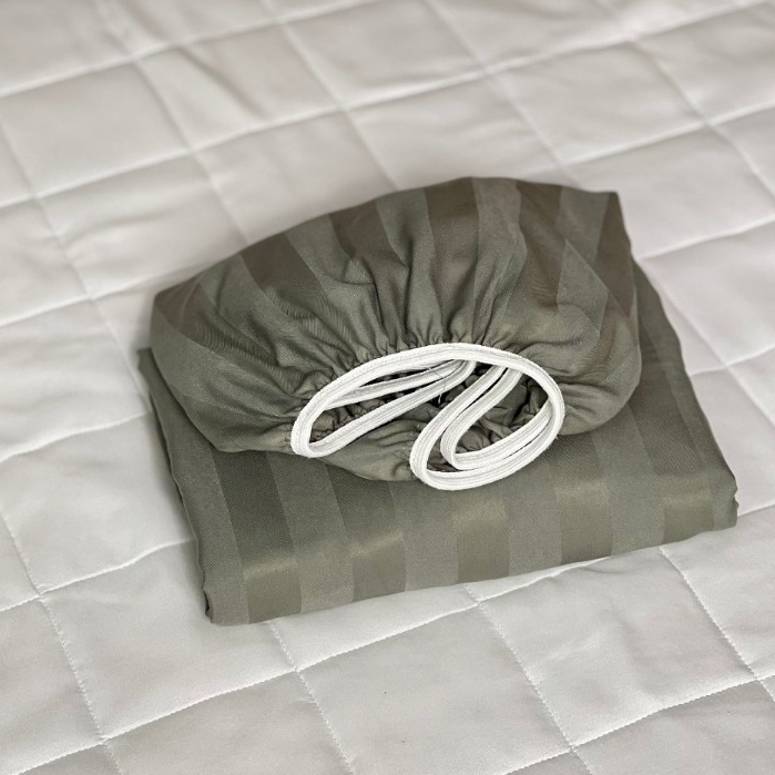 Ảnh Ga giường cotton kẻ sọc 3f LIDACO không kèm vỏ gối chuyên dùng khách sạn, homestay 1