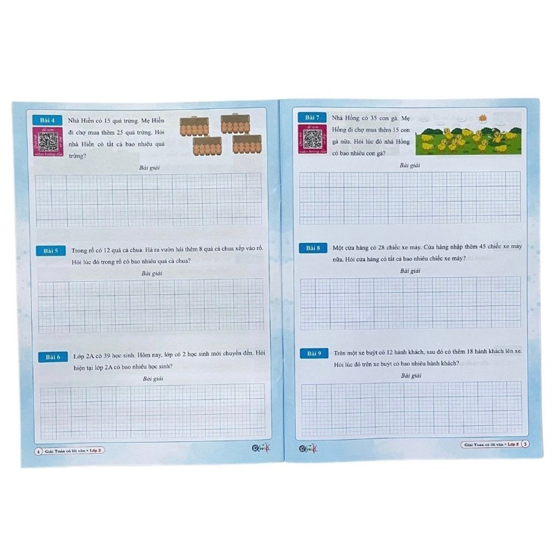 Ảnh Sách - Giải Toán Có Lời Văn Lớp 1-2-3-4-5 Được Biên Soạn Theo Chương Trình SGK Mới Có Quét Mã QR 4