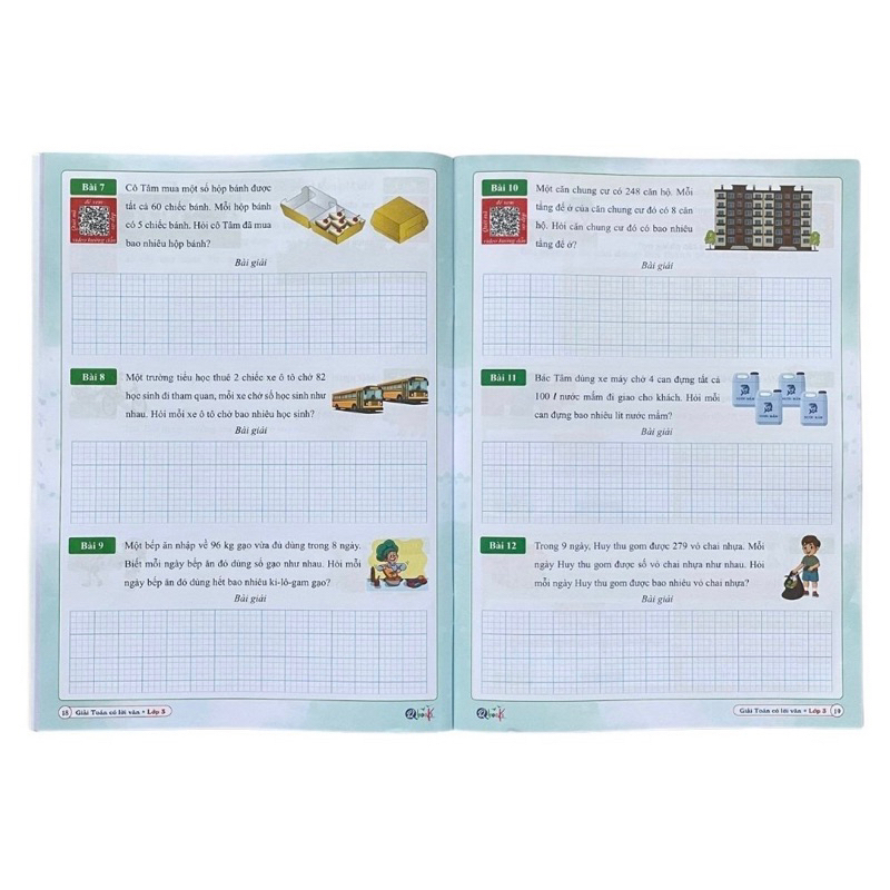 Ảnh Sách - Giải Toán Có Lời Văn Lớp 1-2-3-4-5 Được Biên Soạn Theo Chương Trình SGK Mới Có Quét Mã QR 2