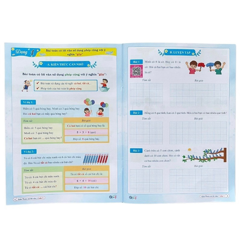 Ảnh Sách - Giải Toán Có Lời Văn Lớp 1-2-3-4-5 Được Biên Soạn Theo Chương Trình SGK Mới Có Quét Mã QR 3