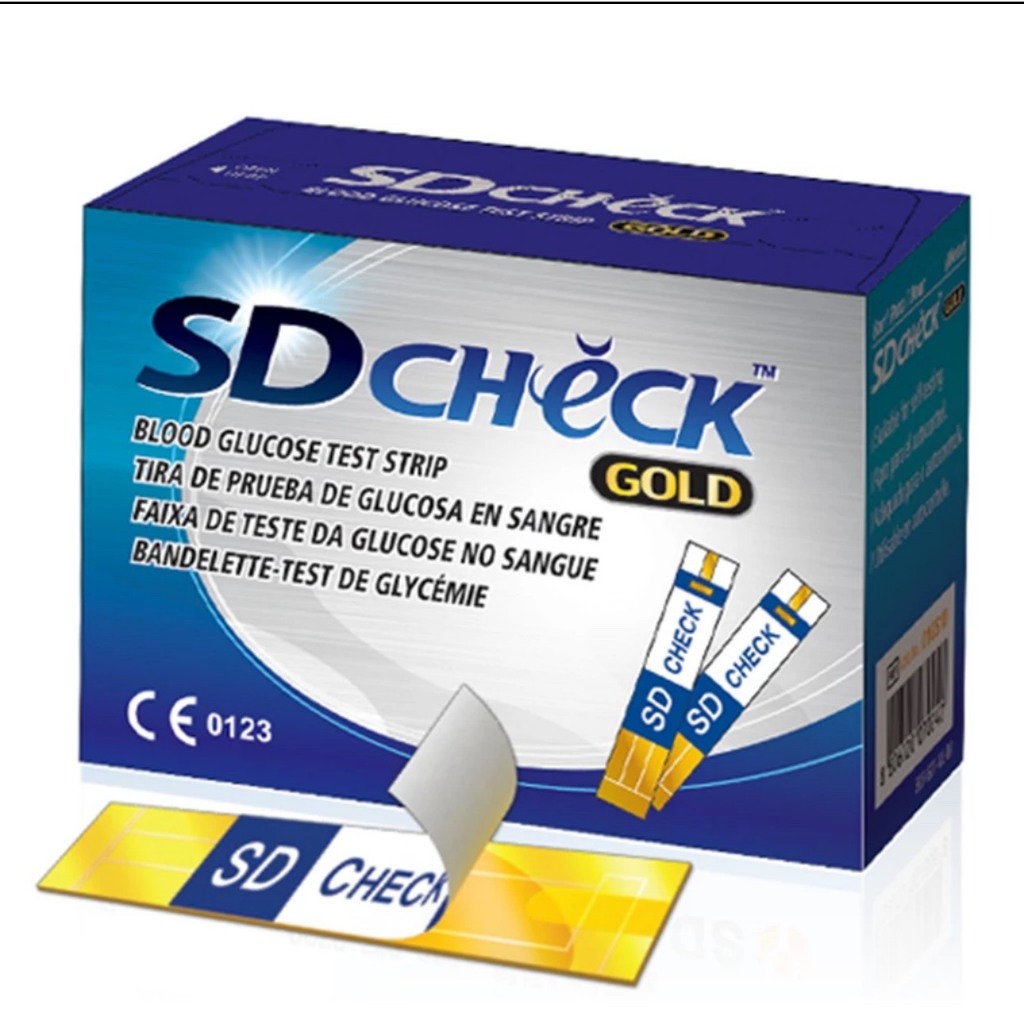 Que thử đường huyết SD Check Gold (Hộp 50 que) - hàng chính hãng ...