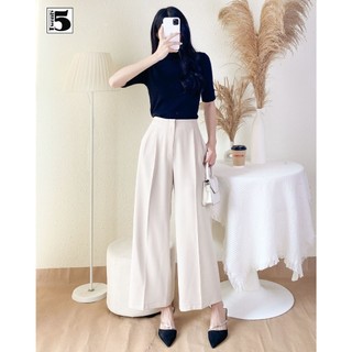 Quần vải dáng suông, không cạp, 2 túi chéo trước Twenty.5 -  HQ02