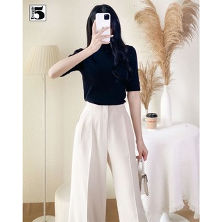 Quần vải dáng suông, không cạp, 2 túi chéo trước Twenty.5 -  HQ02