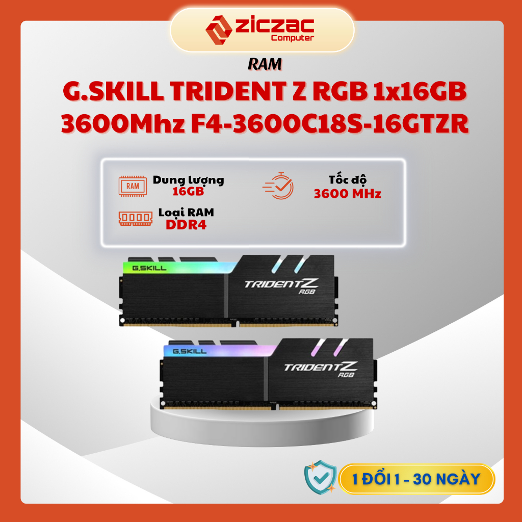 G.Skill Trident Z RGB F4-3200C16D-16GTZRX module de mémoire 16 Go DDR4